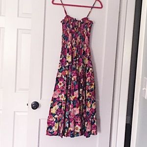 Betsey Johnson Glamour Garden Floral Silk Dress